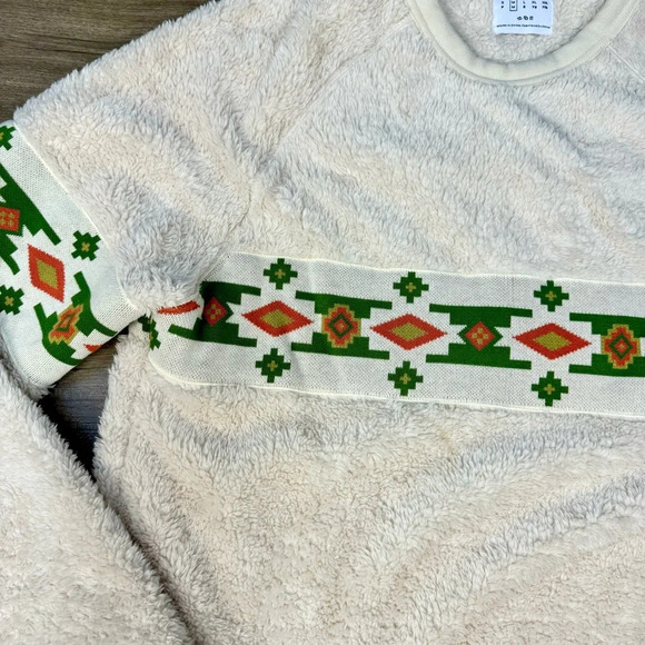 Urban Outfitters sherpa Southwestern style sweatshirt mens medium crew fall cozy - Picture 3 of 8